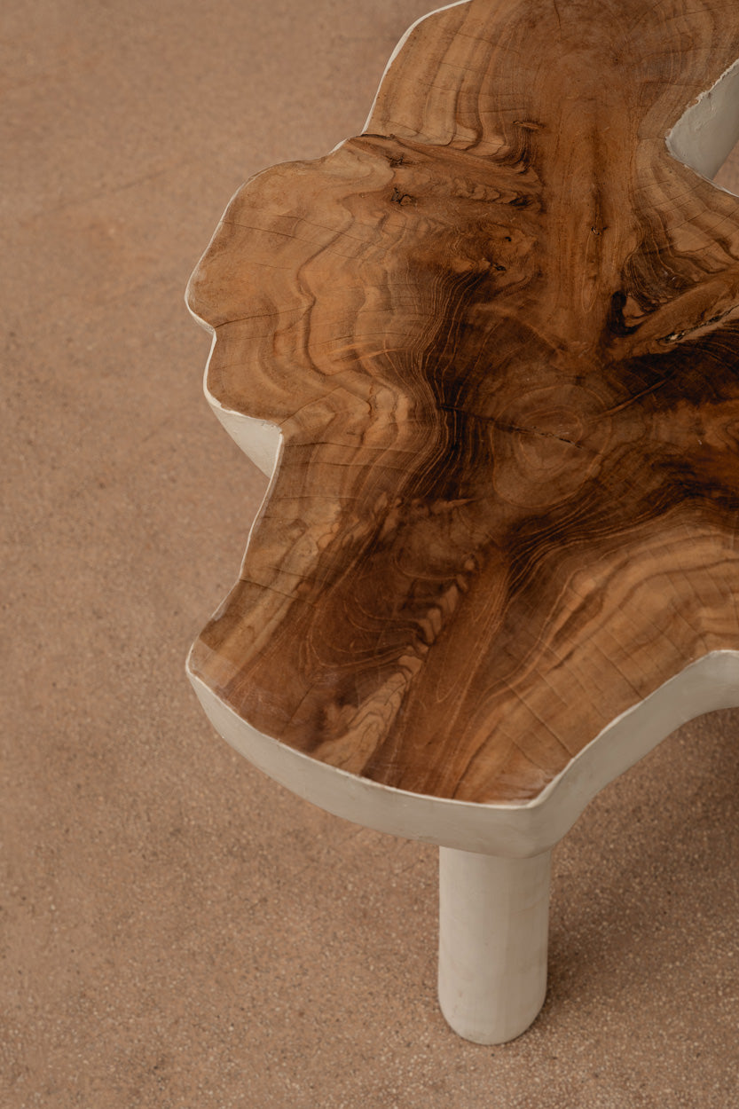 The Organic Side Table, Natural White — 3