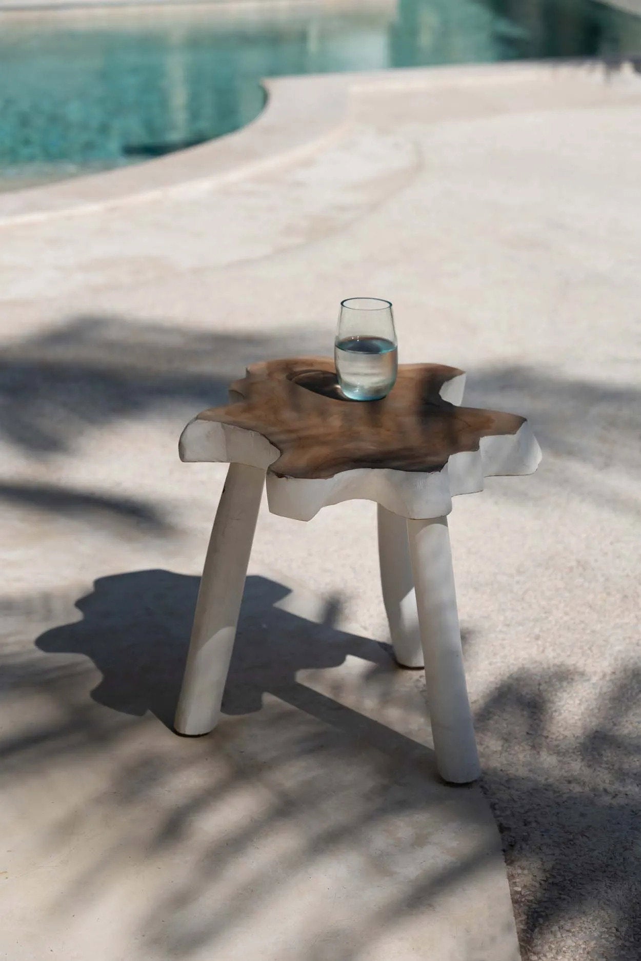 The Organic Side Table, Natural White — 4