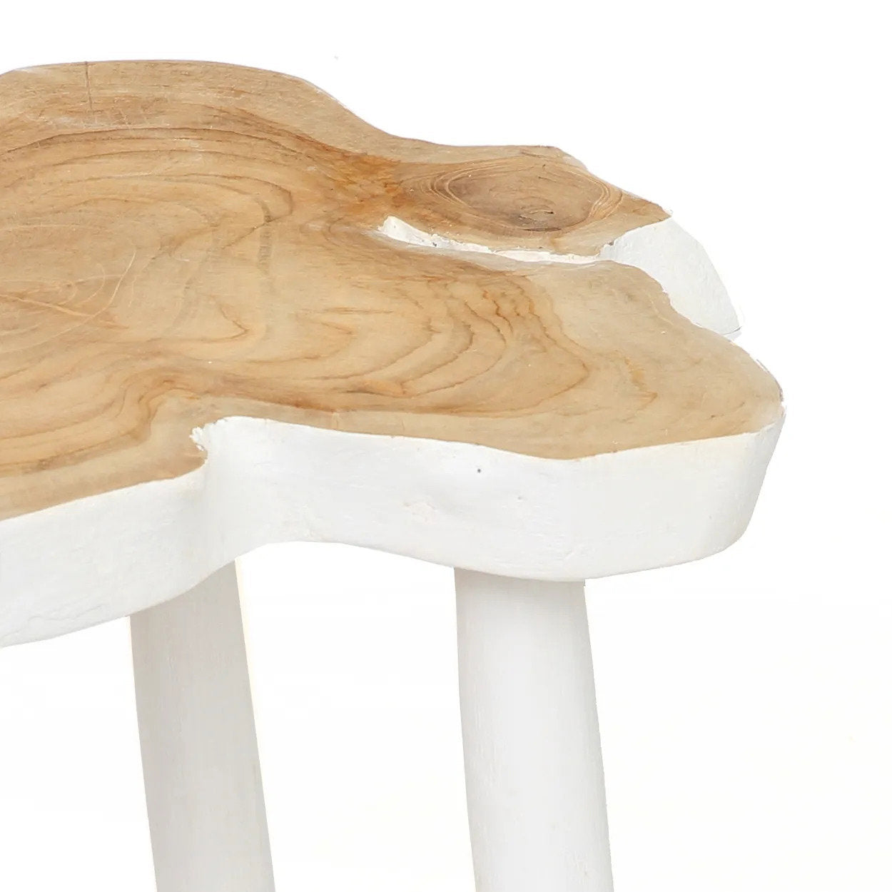 The Organic Side Table, Natural White — 8