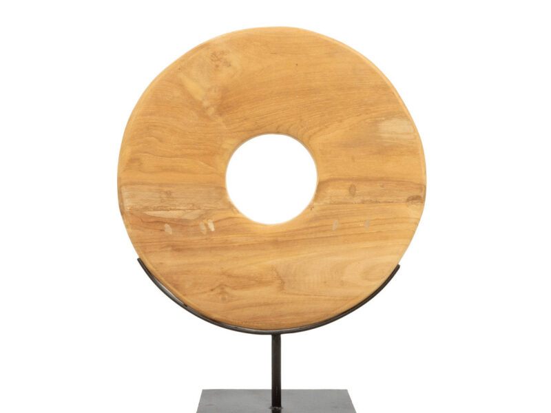 The Teak Disc on Stand, M