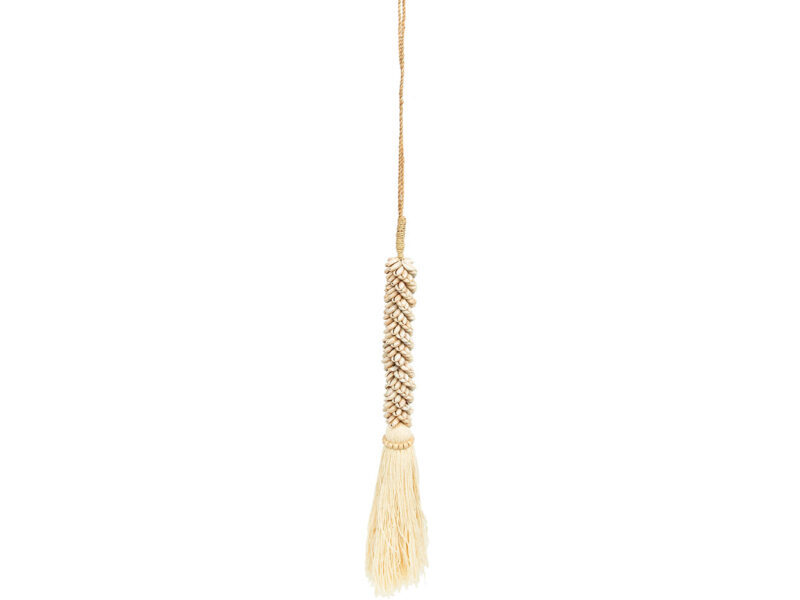 The Cowrie & Cotton Tassel, Natural