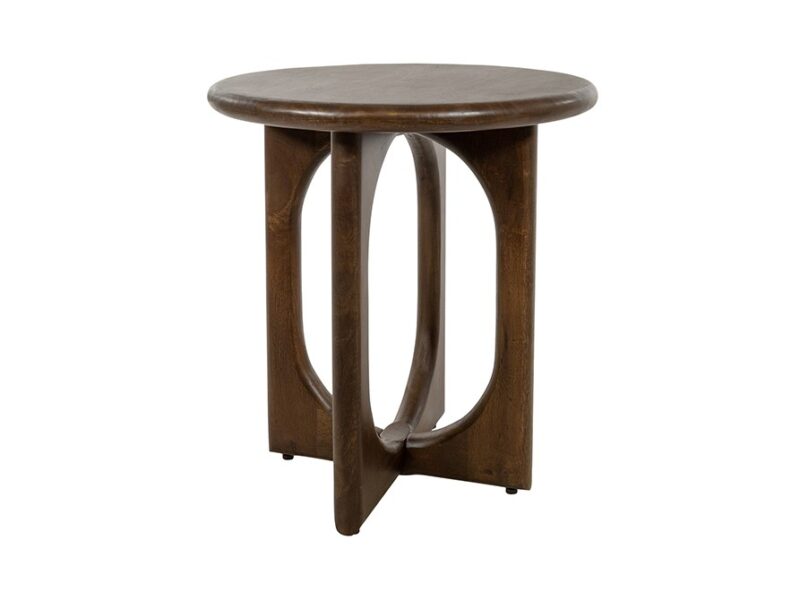 Side Table Ø50, Mango Brown Walnut