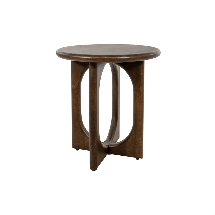 Side Table Ø50, Mango Brown Walnut