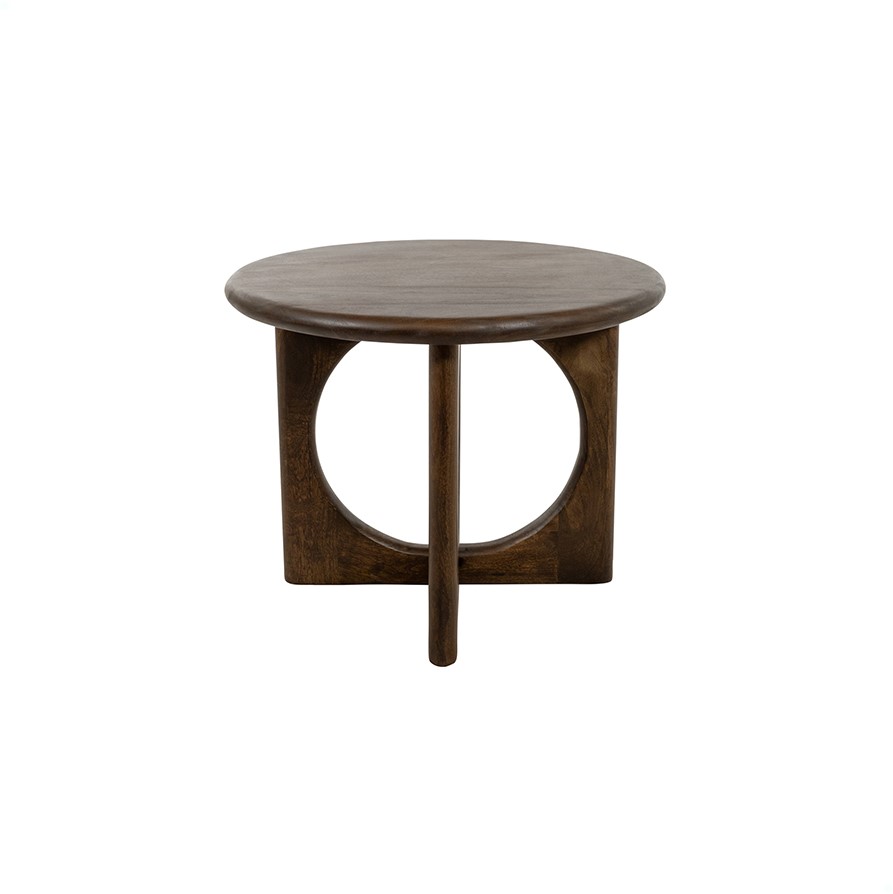 Coffee Table Ø60, Mango Brown Walnut — 2