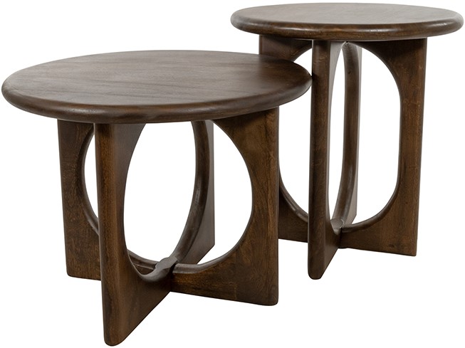 Coffee Table Ø60, Mango Brown Walnut — 4