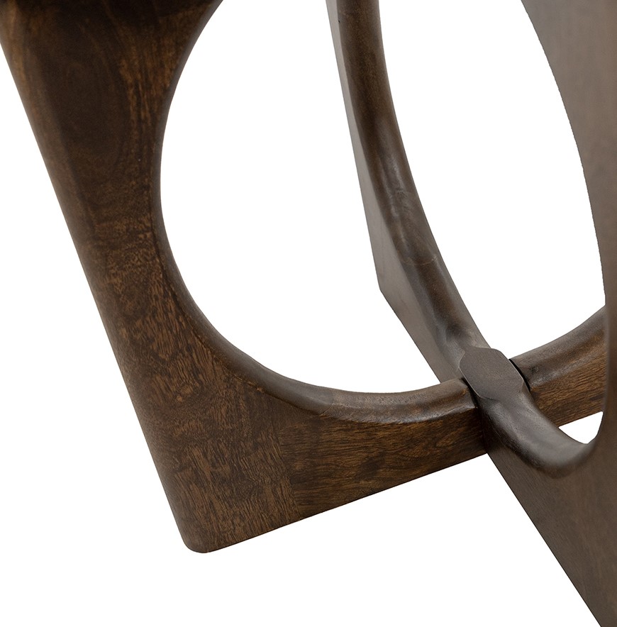 Coffee Table Ø60, Mango Brown Walnut — 6