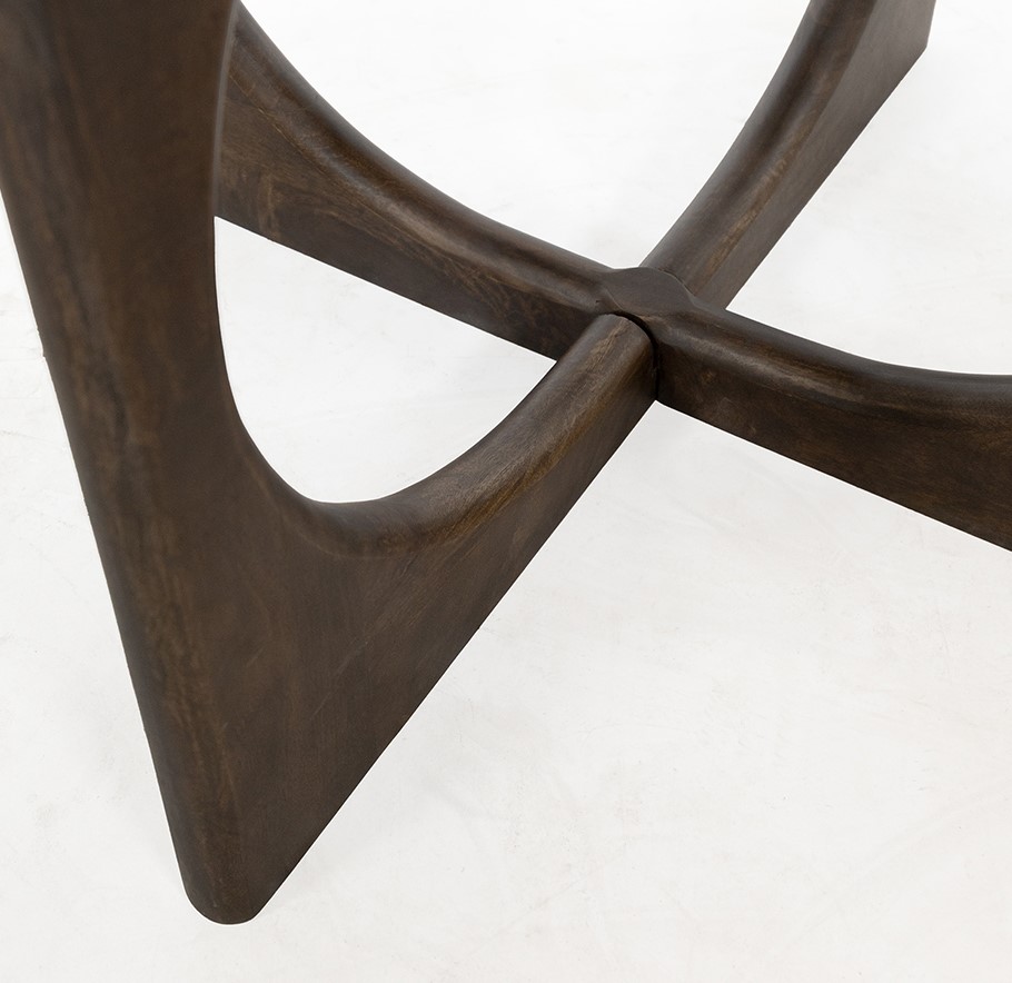 Dining Table Ø130, Mango Brown Walnut — 5