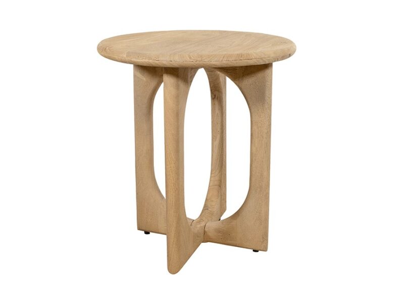 Side Table Ø50, Acacia Groovy Natural
