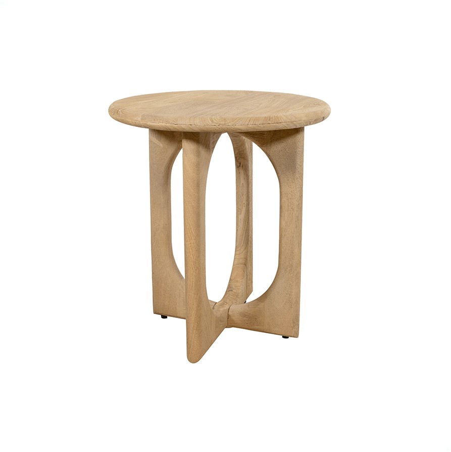 Side Table Ø50, Acacia Groovy Natural