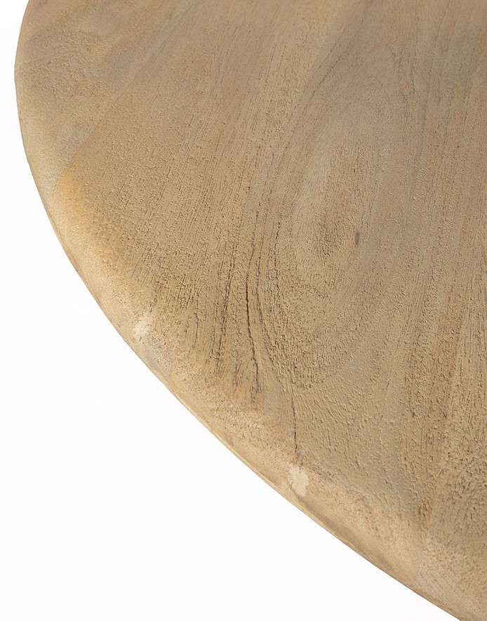 Side Table Ø50, Acacia Groovy Natural — 4