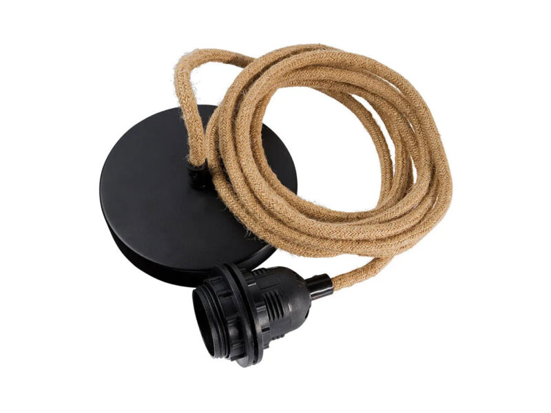 Fitting Lamps Ceiling, Natural Black, 1 Fitting