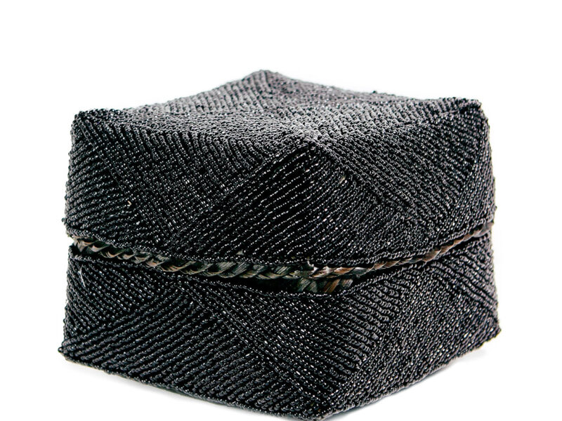 The Beaded Basket, Black, L