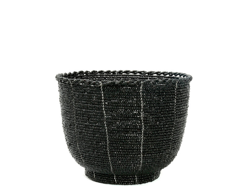 The Beaded Candy Bowl, Black, M