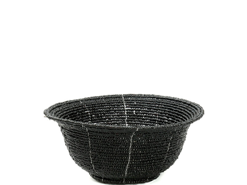 The Beaded Bowl Low, Black, S