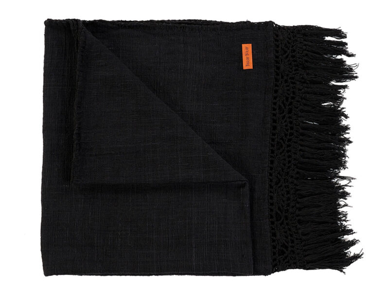 The Gypsy Bed Throw, Black