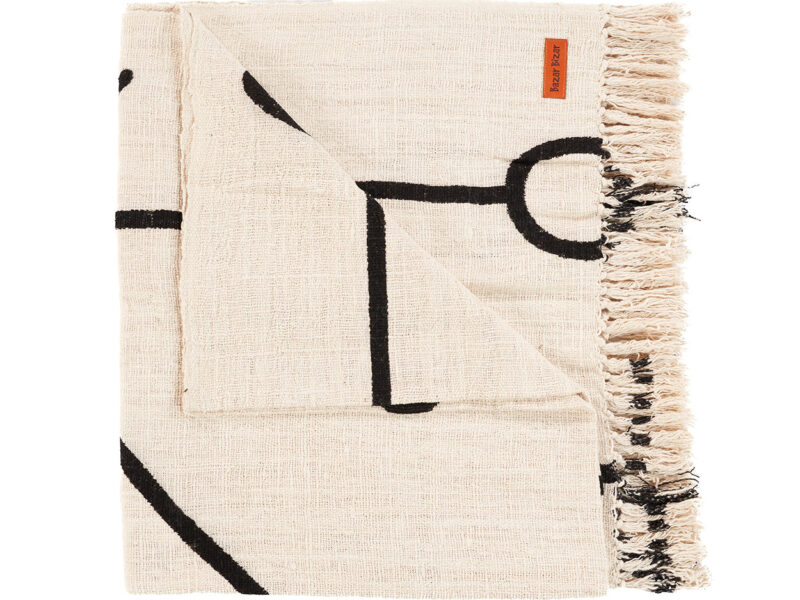 The Evil Eye Bed Throw, Natural Black