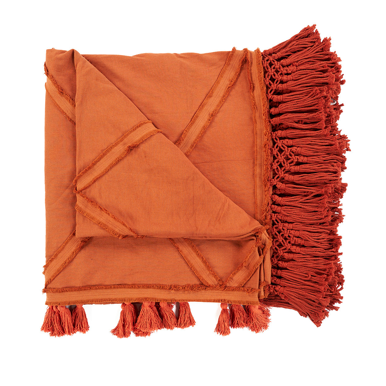 The Berber Bed Throw, Terracotta