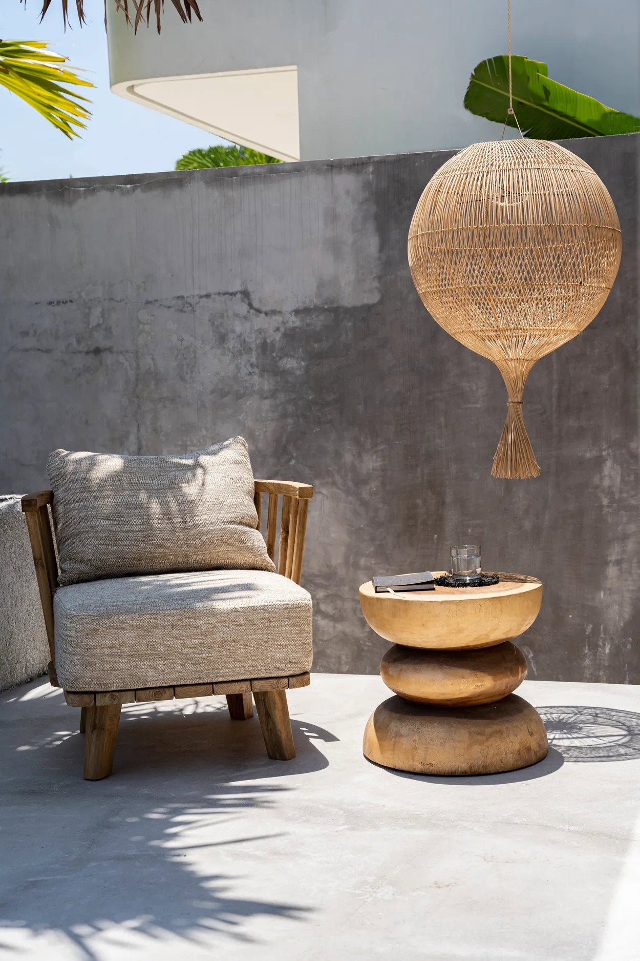 The Wonton Floor Lamp, Pendant, Natural — 3