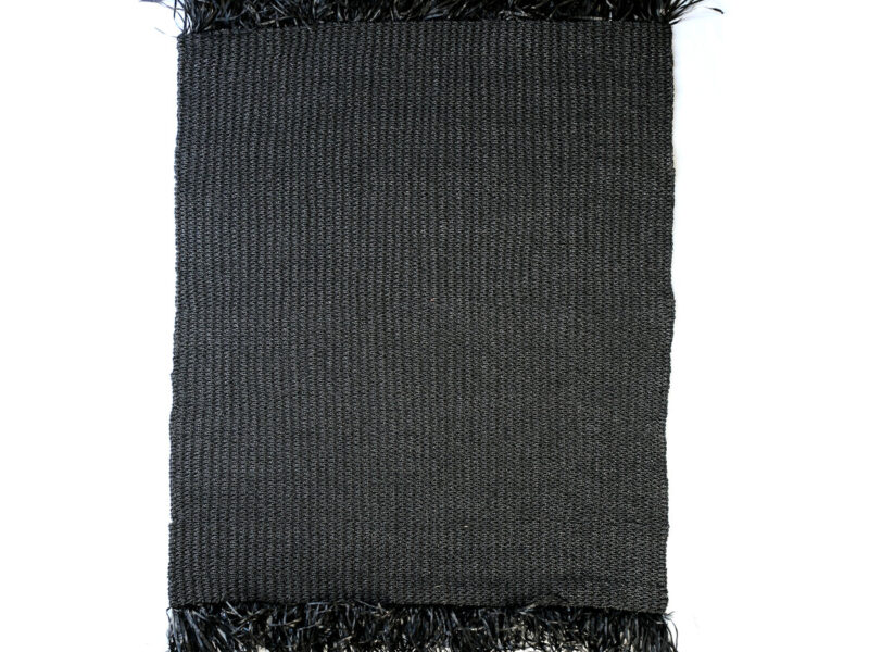 The  Fringed Carpet, Black, 180x240