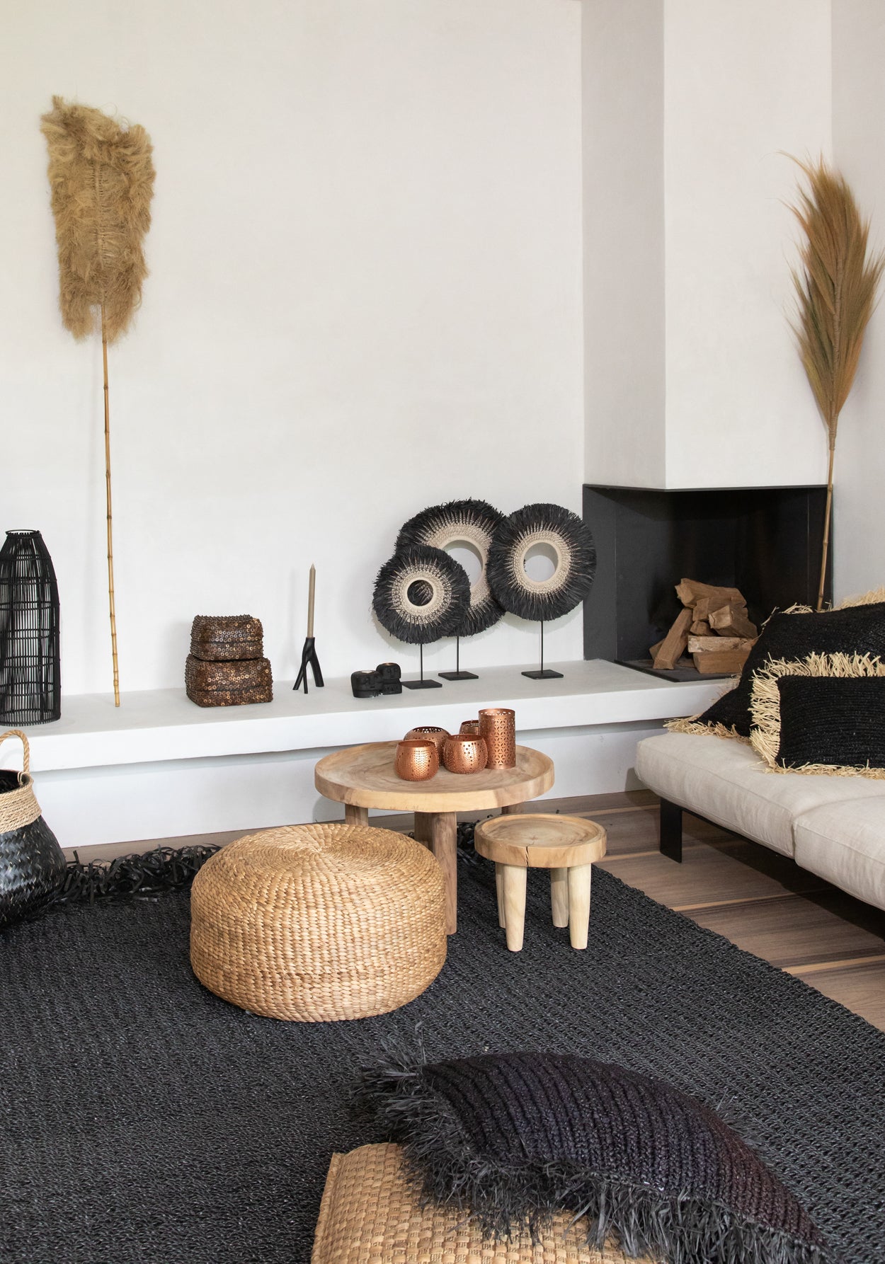The Fringed Carpet, Black, 180x240 — 3